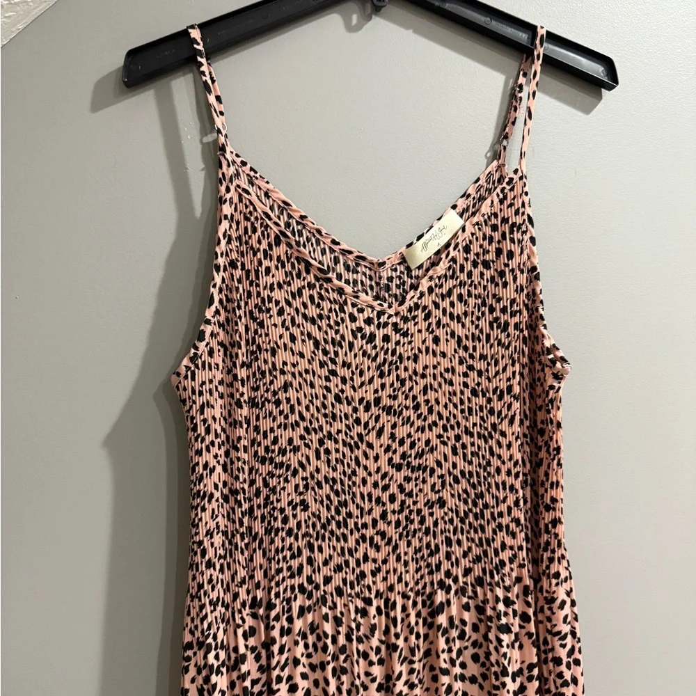 Leopard Print Pink Maxi Dress - Picture 3 of 7